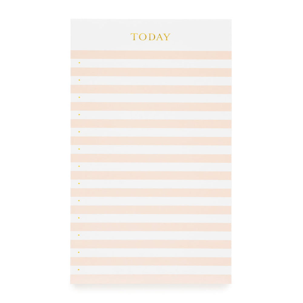 Pink Striped Today Pad