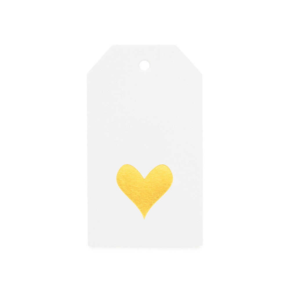 Gold Heart Gift Tag