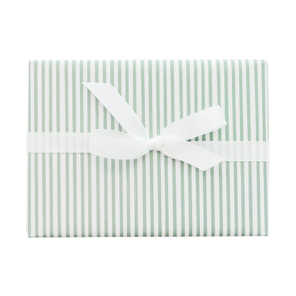 Green Painted Stripe Wrapping Paper