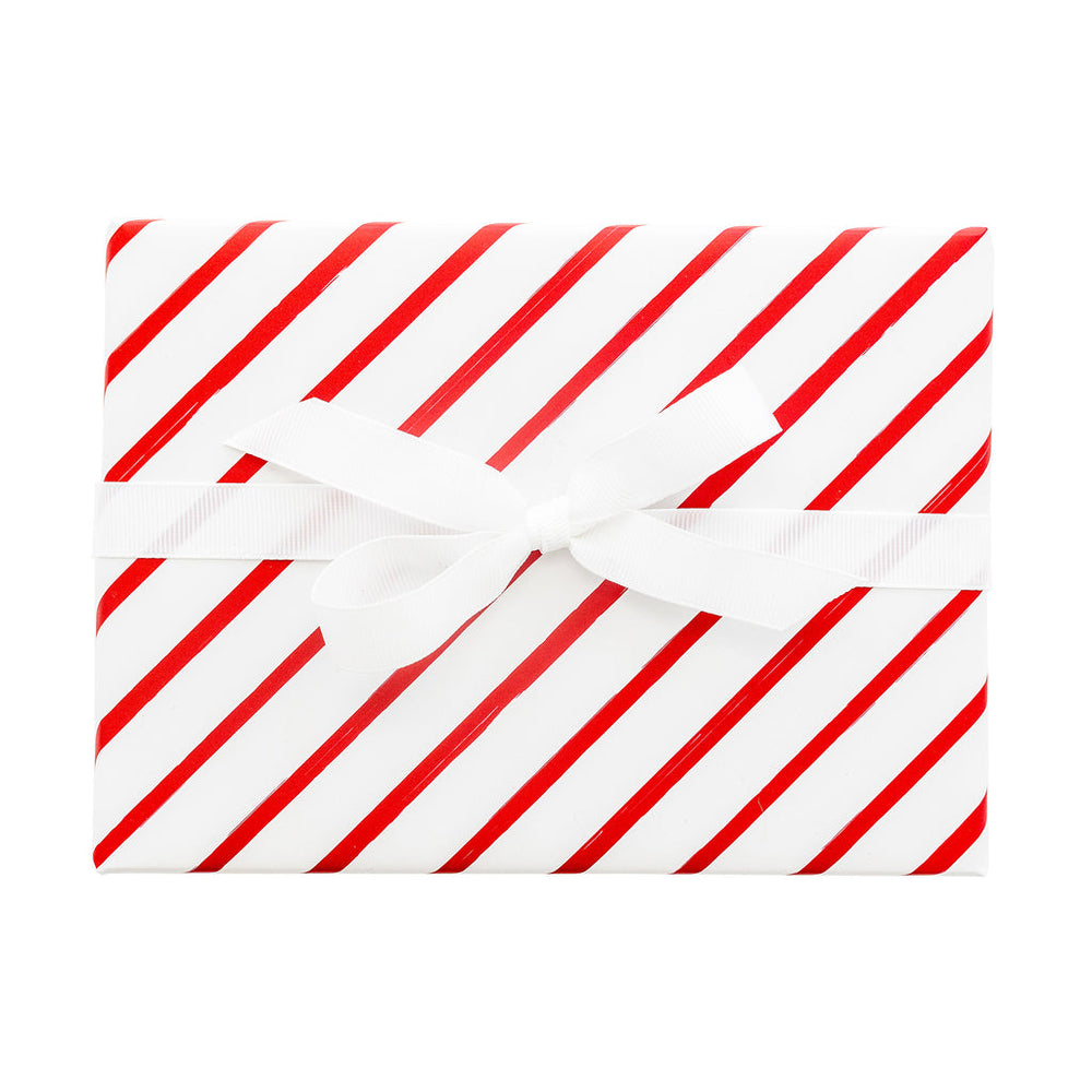 Red Diagonal Stripe Wrapping Paper